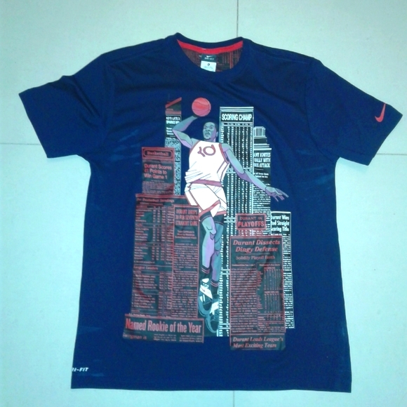 Rare Nike Dri Fit Kevin Durant KD T Shirt Size XL